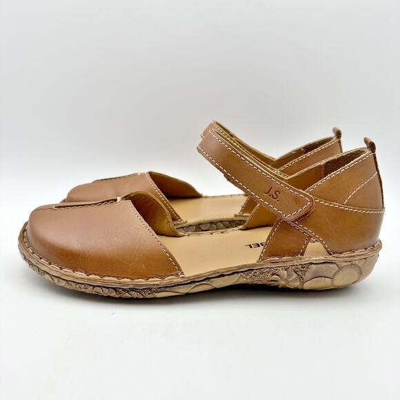 Josef Seibel Womens Rosalie 42 Sandals EU 38 US 7-7.5 Brown Leather Flats NWOB - Picture 8 of 14